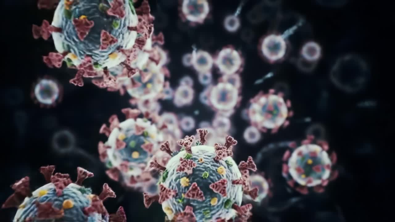 Detailed Visualization of Viral Particles: Exploring the Complex Structure and Dynamics of Microorganisms in a High-Resolution Scientific Animation