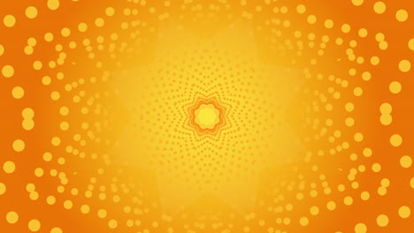 orange and yellow dot pattern background