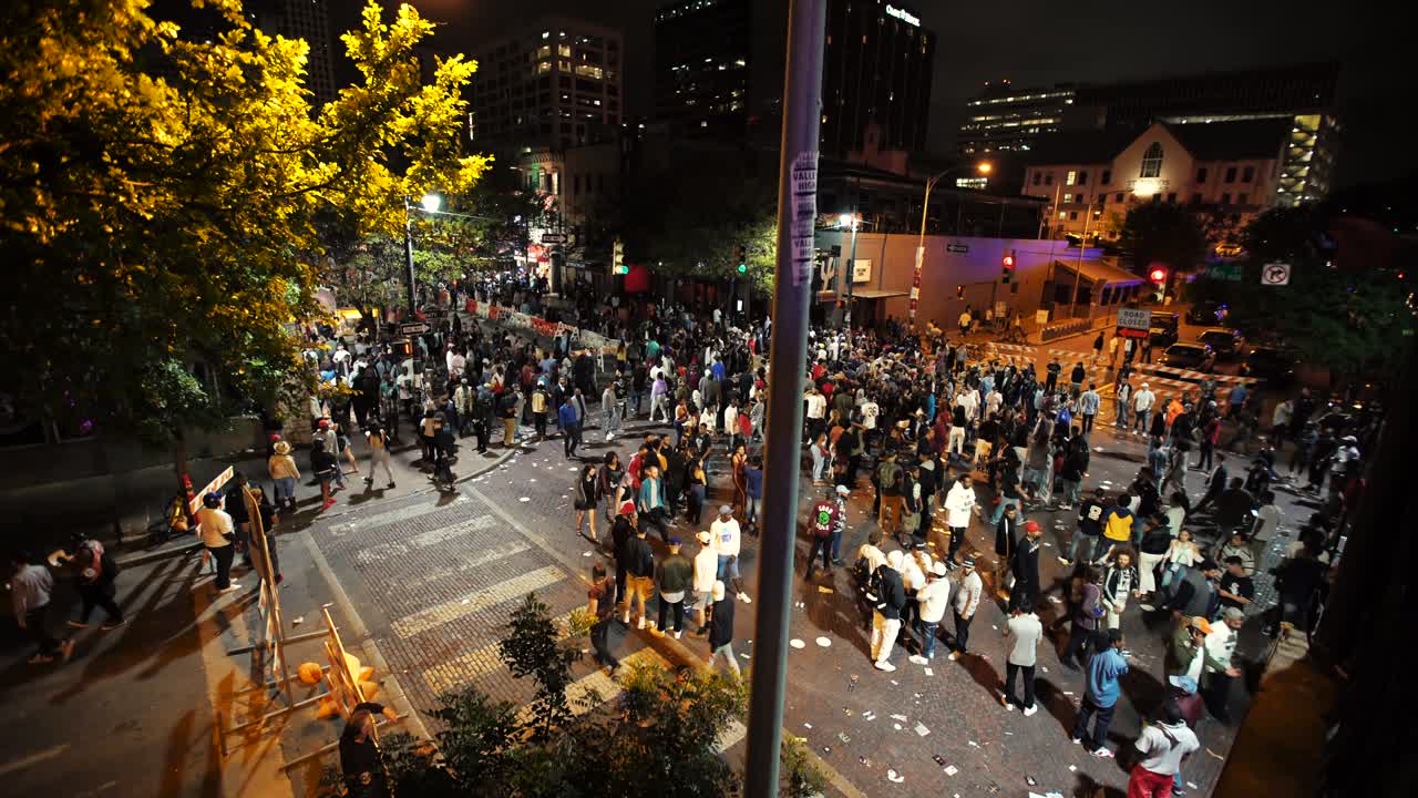 Crowded Streets Packed During Event SXSW