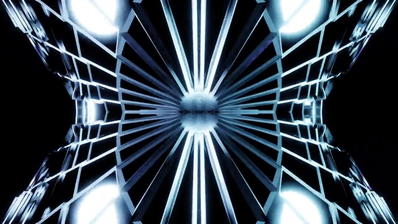 VJ loop of cold kaleidoscope background