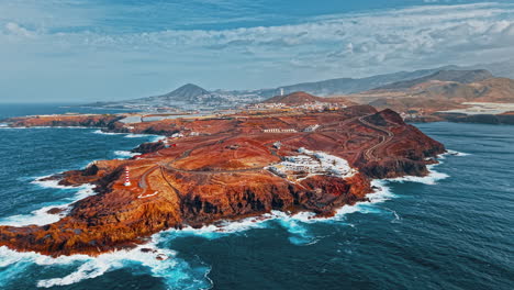 stunning aerial view of gran canaria's rugged coastline and mountains