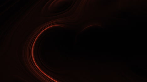 Bold-and-artistic-orange-circle-on-black-background-with-vibrant-swirls