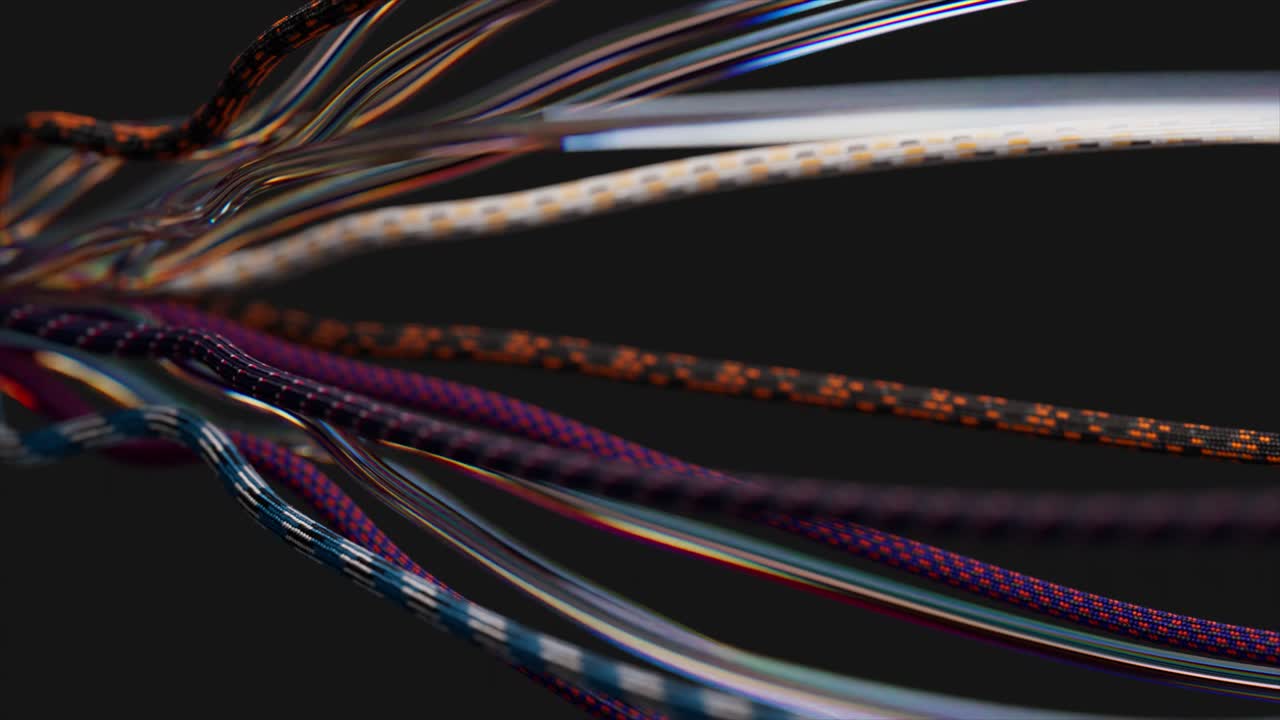 líneas retorcidas abstractas y coloridas