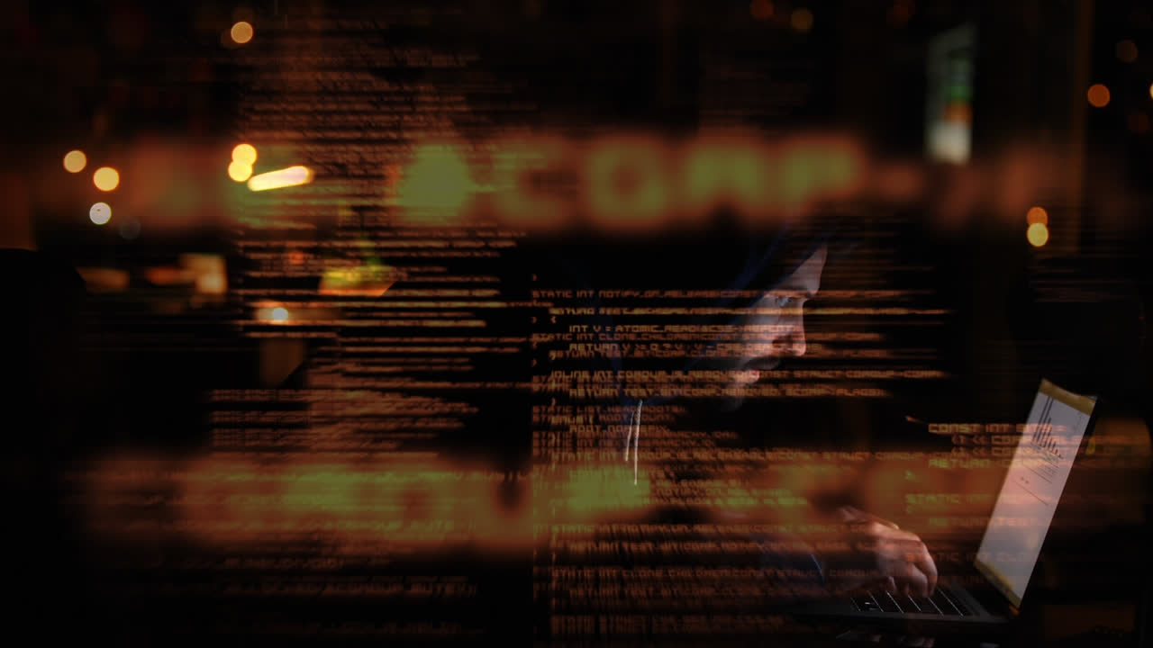 compuesto digital de un hacker