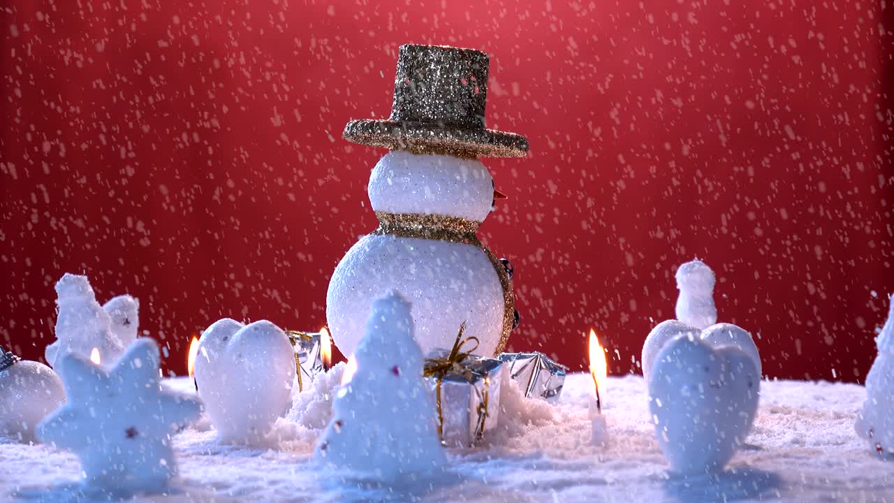 스노우맨: 새해 또는 크리스마스 휴가 국제