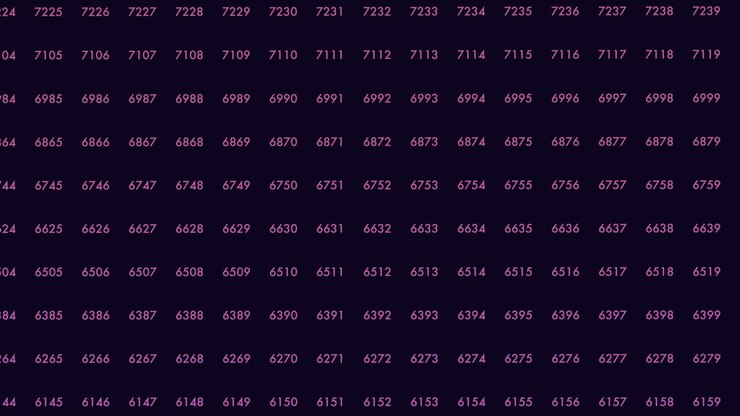 Digital binary code with random neon led numbers on computer screen