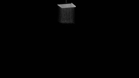 천천히 흐르는 비 샤워: 알파 매트와 함께 3d 애니메이션