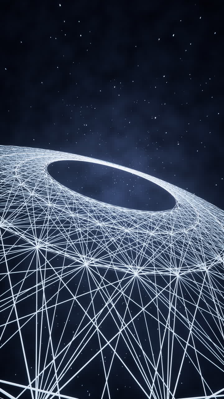 빛나는 파란색 디지털 라인, 3d 렌더링