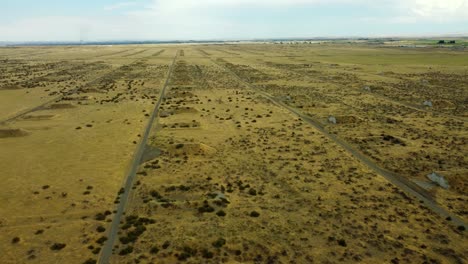 us, oregon, umatilla, 2025-08-03 - drone view of abandoned storage bunkers at the former umatilla chemical depot
