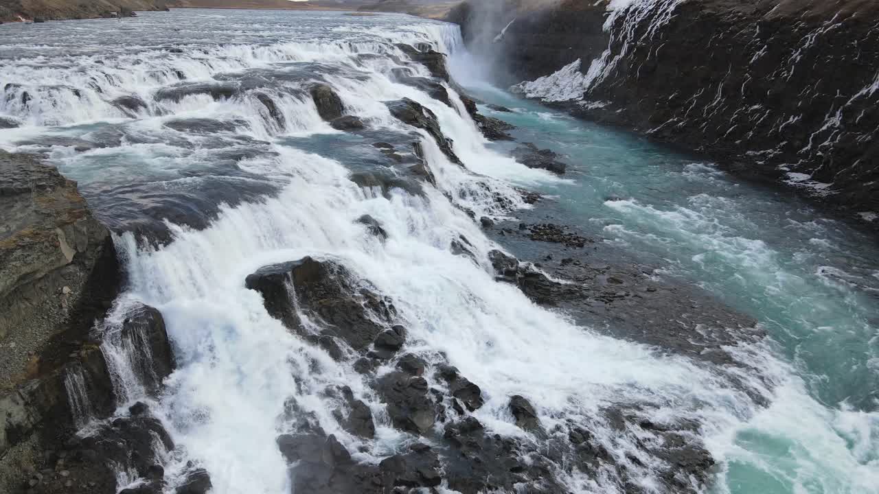 islandia cascada gullfoss drone aéreo 4.mp4