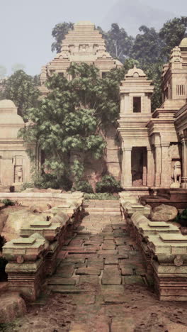 ancient temple ruins in the jungle