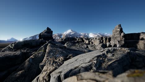 rock and stones in alps mountains