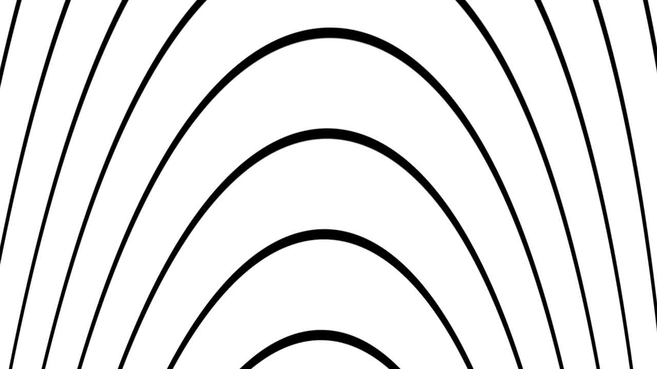 transición de video de movimiento 2d con línea blanca y negra.