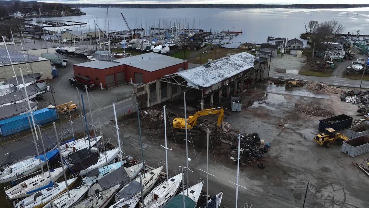겨울 폭풍 구름 과 낮아지는 기온 을 공중 에서 보는 것