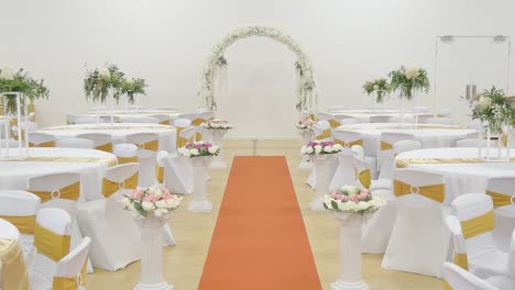 shot of beautiful dinner table decoration and setup