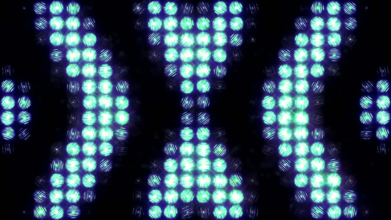 Blinking light wall arrows and chevrons