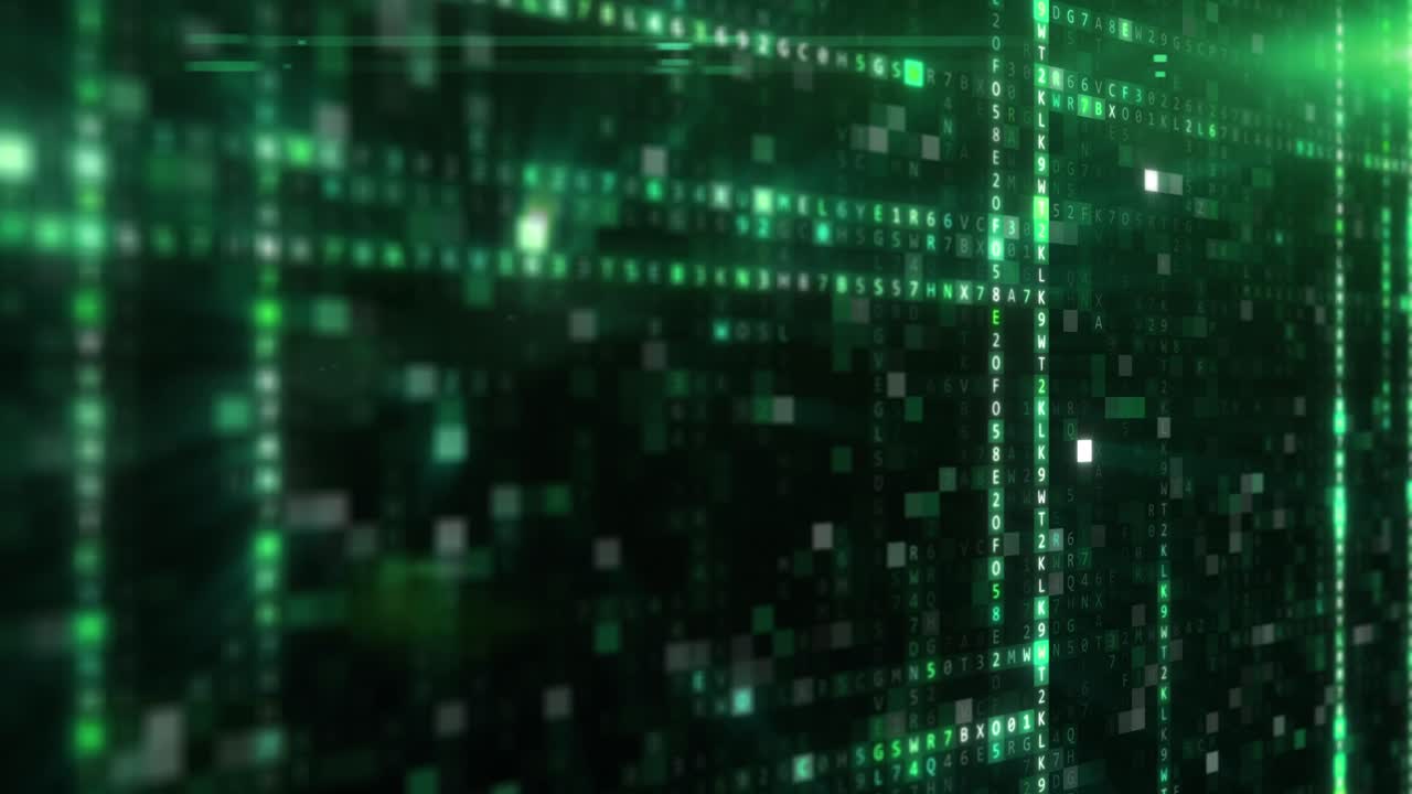 Abstract Digital Background with Binary Code