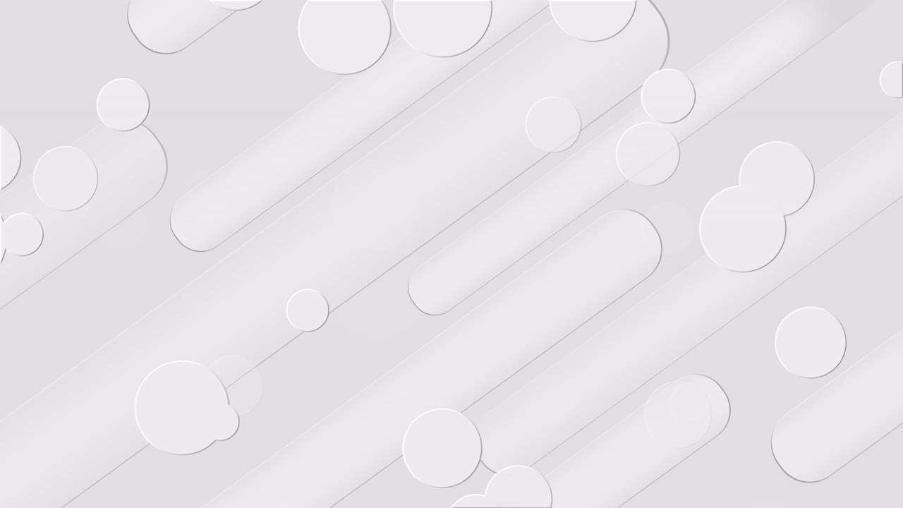 Abstract white stripes animation digital minimal geometric shapes 3d bg technology lines connected