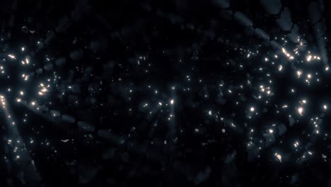 luces volumétricas en fondo oscuro en bucle sin problemas
