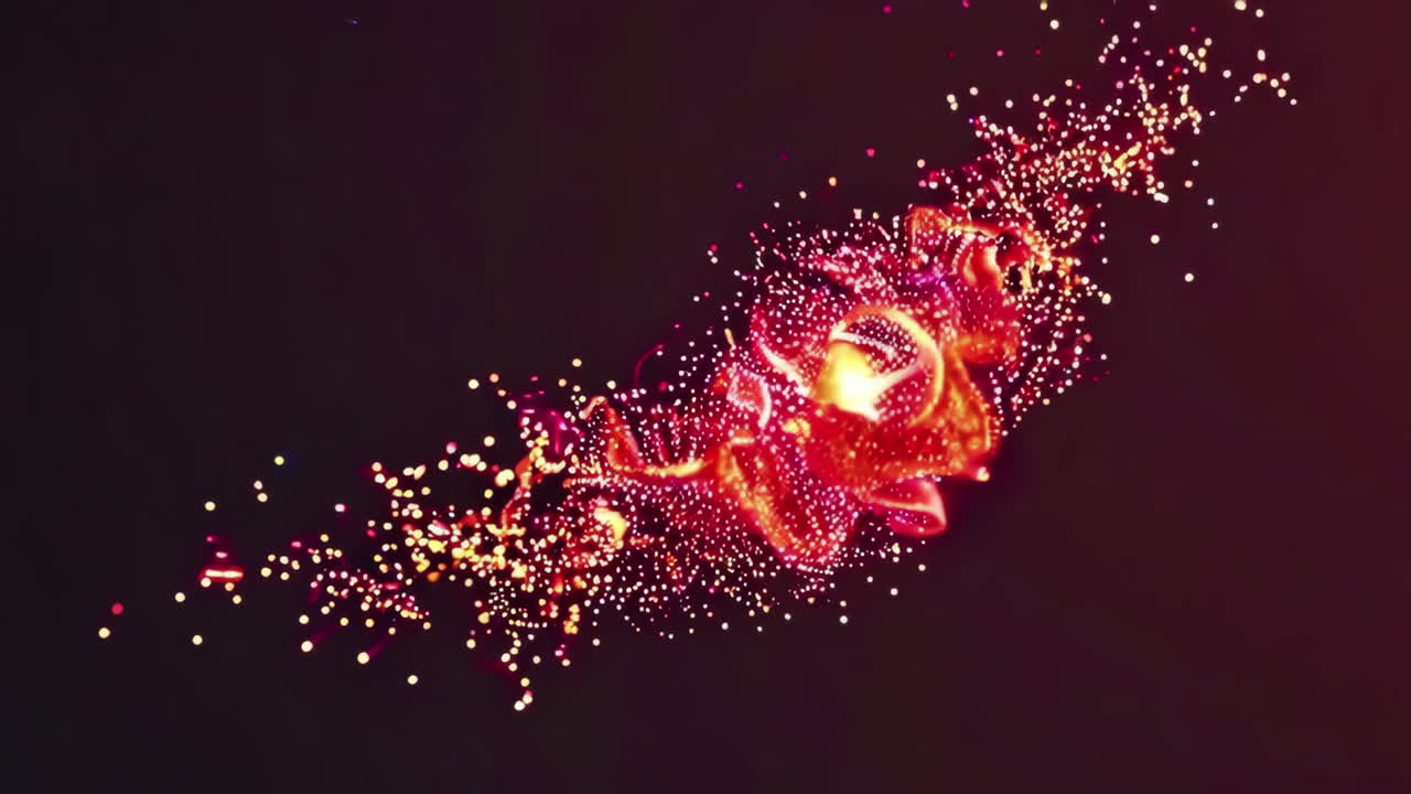 추상적인 반이는 입자 디자인