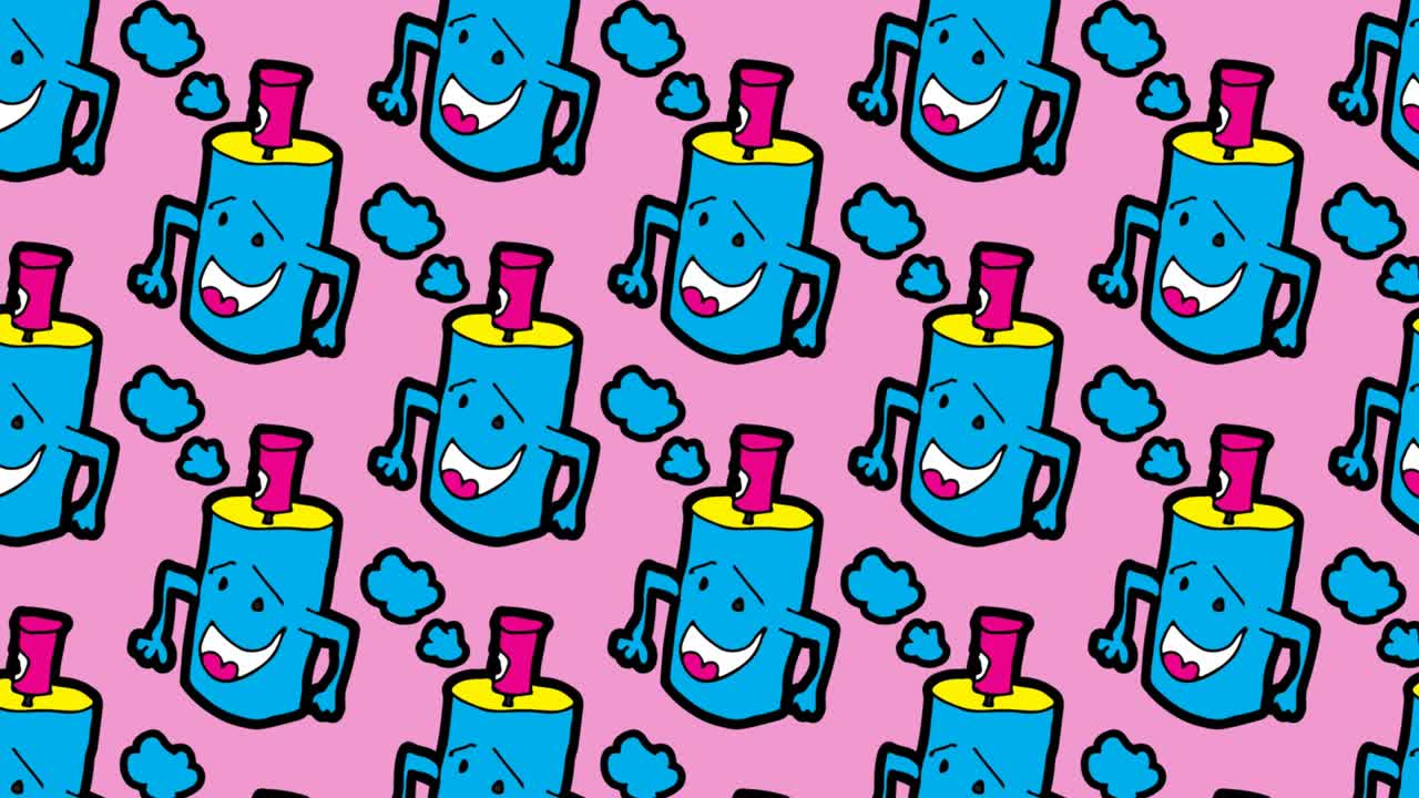 niños dibujando arte pop fondo sin costuras con tema de perfume