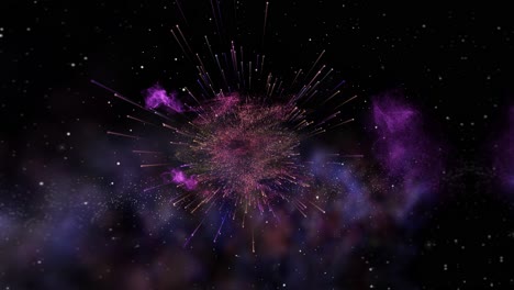 impresionante animación del espacio cg