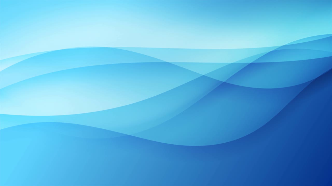 Bright blue abstract liquid smooth wavy motion background