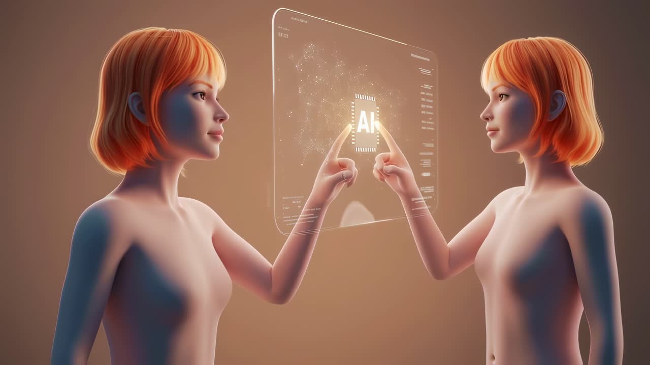 Exploring the interaction between virtual avatars and artificial intelligence in a digital landscape