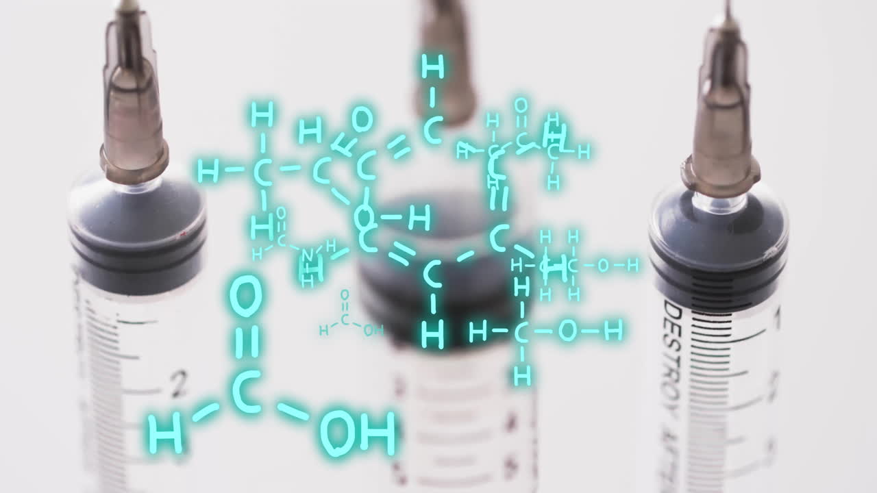animación del procesamiento de datos científicos sobre antenas de laboratorio sobre un fondo gris
