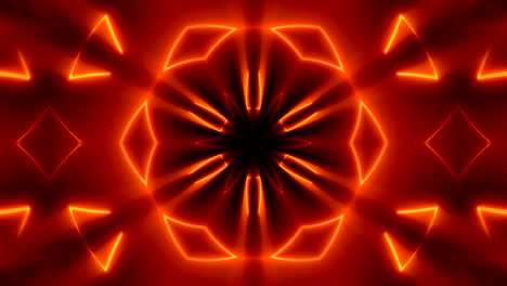 fondo kaleidoscópico de neón fractal. telón de fondo digital abstracto