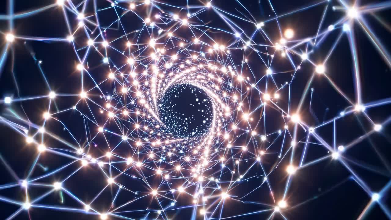 túnel de red abstracto