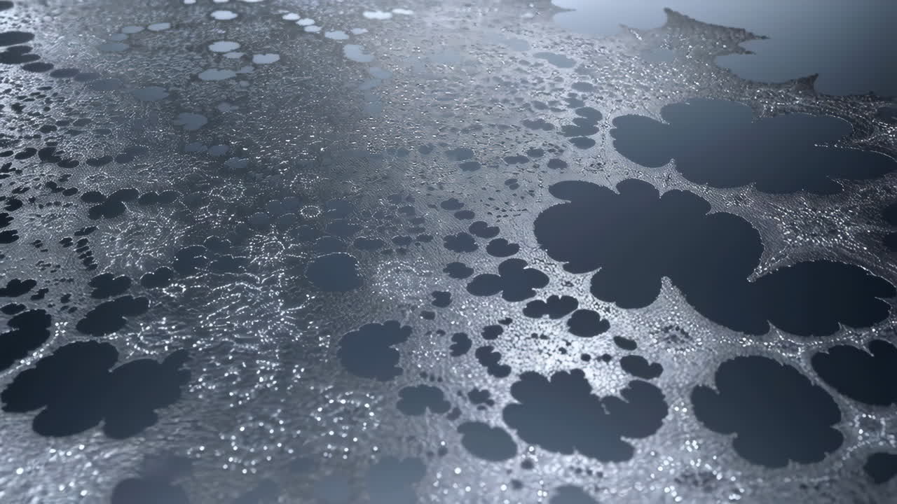 Abstract Metallic Bubble Surface Texture