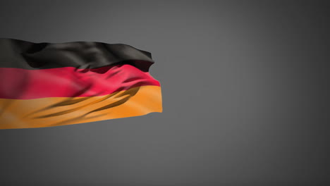 german flag waving in the wind