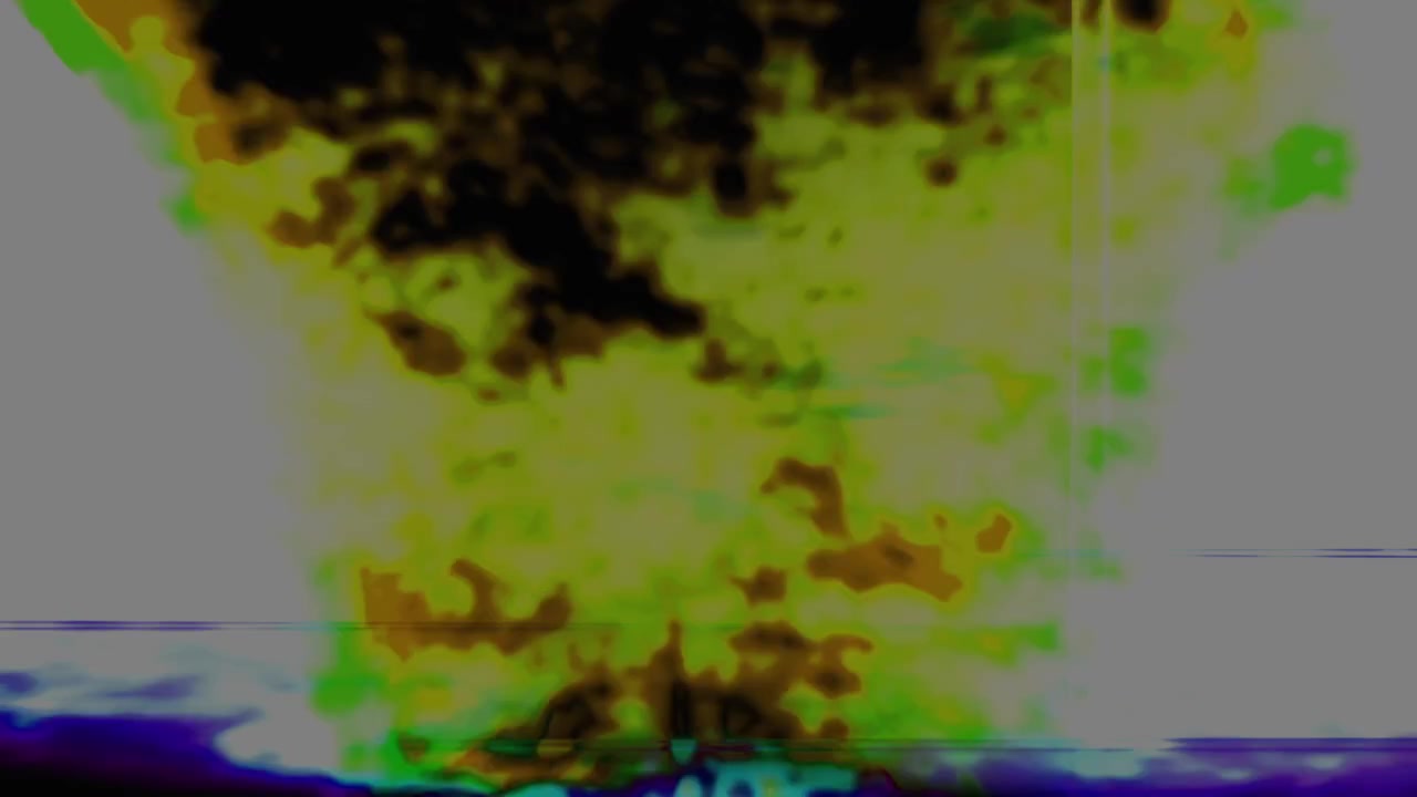 Abstrakt glitch-effekt med digital støj og farveforvrængning
