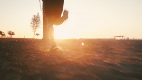 4k video footage of a sporty man running outdoors