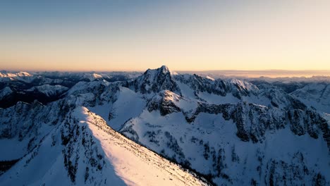 winter mountains in the pacific north west