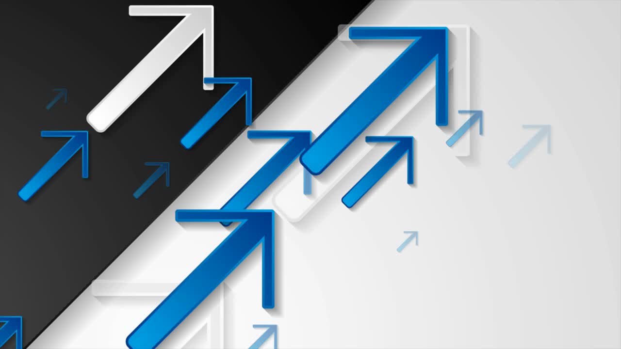 tecnología abstracta fondo de movimiento geométrico con flechas