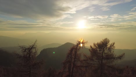 once upon a time there was a mountain where the sunset was called golden hour, in this place there was a young man, searcher and digital nomad or filmmaker that with his drone was dedicated traveling