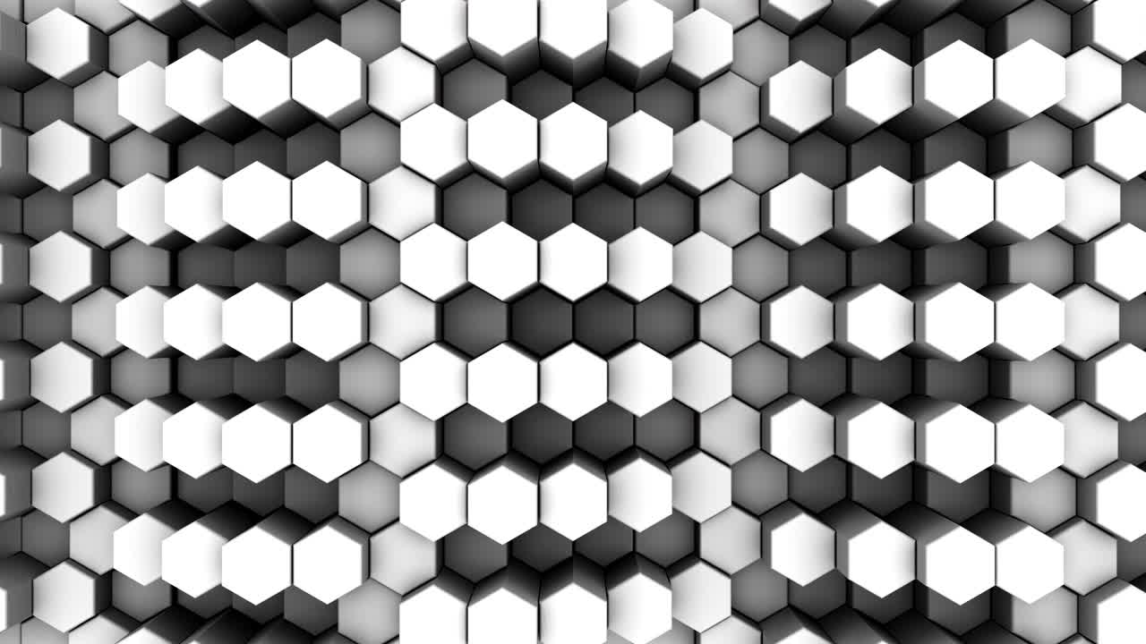 los hexágonos forman una onda