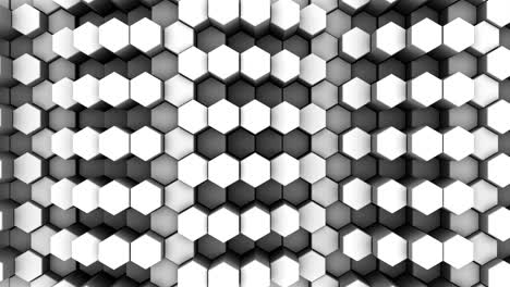 los hexágonos forman una onda