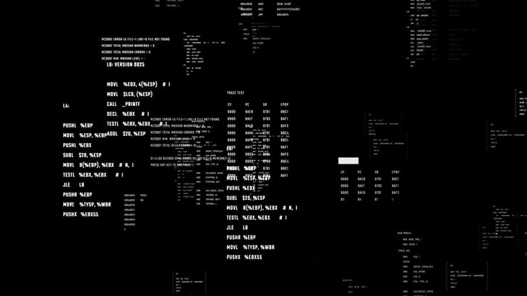 Abstract digital background with data flow. Technological texture with programming code in a cyberspace.
