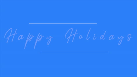 Happy-Holidays-in-frame-on-blue-modern-gradient