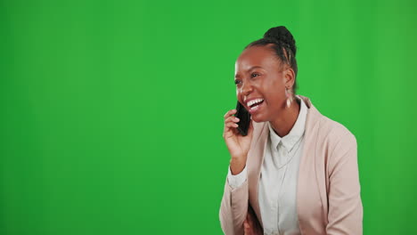 Llamada-Telefónica,-Hablando-Y-Mujer-Negra-Riendo