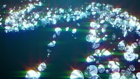 glow diamond particle background animation