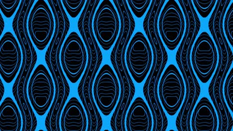 abstract geometric pattern with waves and circles