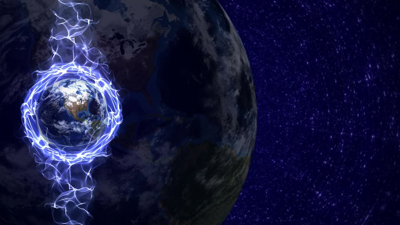 Fundo de Anel de Terra e Fibras, Loop, 4k