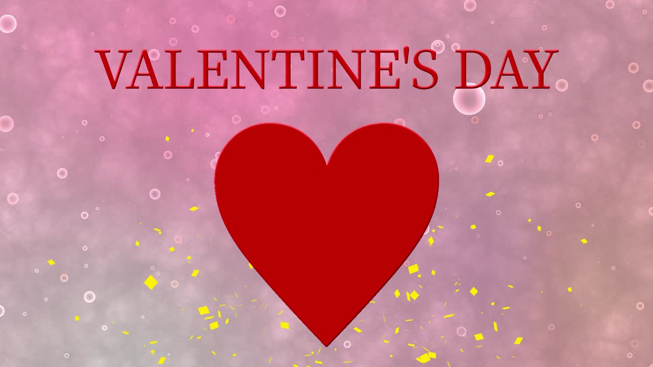 mensaje de valentín texto animación gráficos de movimiento