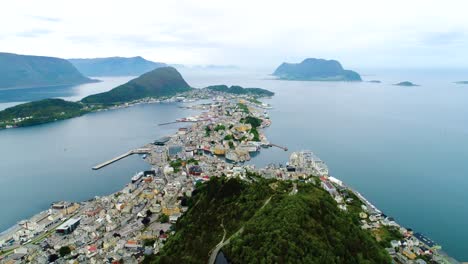 City-of-Alesund-Norway-Aerial-footage