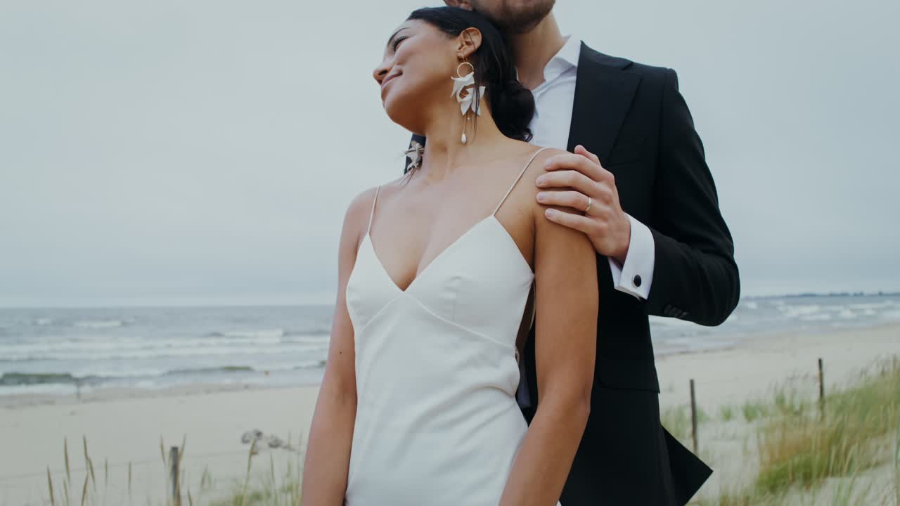Romantisk bryllup på stranden