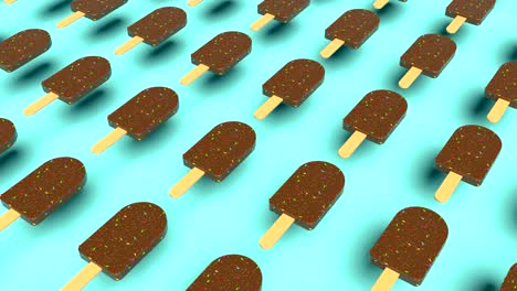 palito de helado de chocolate. pop y estado de ánimo de baile. capaz de buclear sin problemas 4k